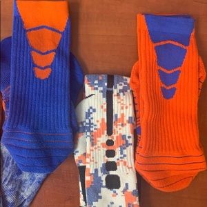 lot of 3 nike elite socks